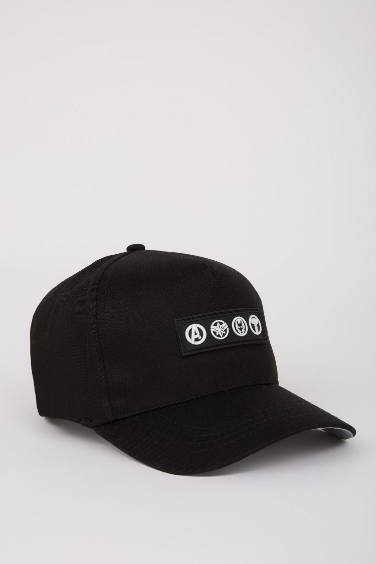 Boy Marvel Avengers Label Printed Woven Cap