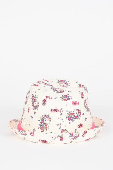Girl Printed Unicorn Hat