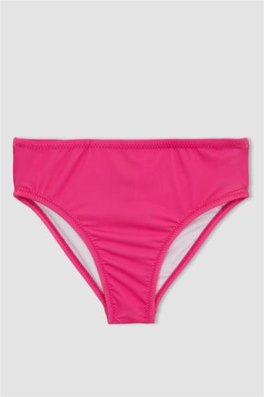 طقم بيكيني بناتي منقوش - قطعتين