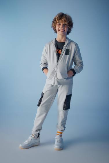 Boy Cargo Pocket Sweatpants