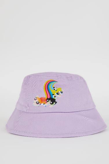 Bonnet En Coton İmprimé Sous Licence Powerpuff Girls Pour Filles