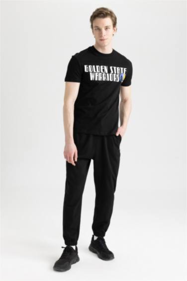 تي شيرت قصة عادية برقبة مستديرة من غولدن ستيت واريورز