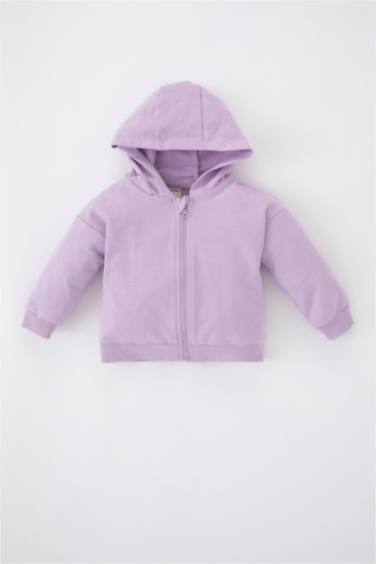 Baby Girl Hooded Sweat Cardigan