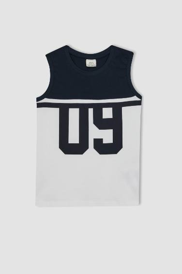 Boy Boy Crew Neck Sleeveless T-Shirt