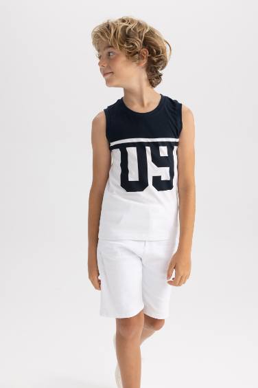 Boy Boy Crew Neck Sleeveless T-Shirt