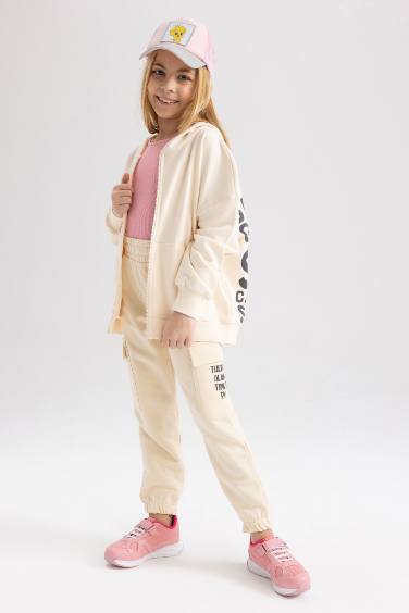 Girls Cargo Jogger Sweatpants