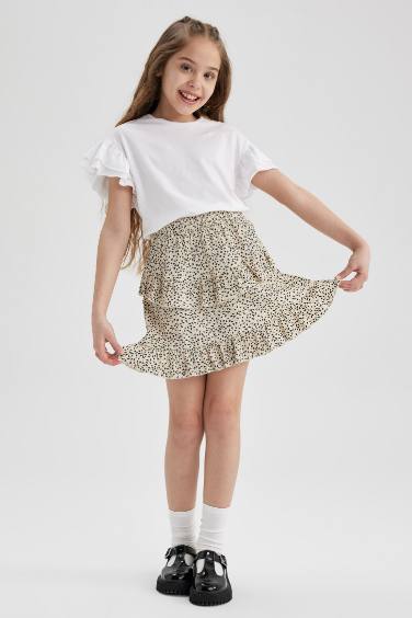 Girl Patterned Skirt