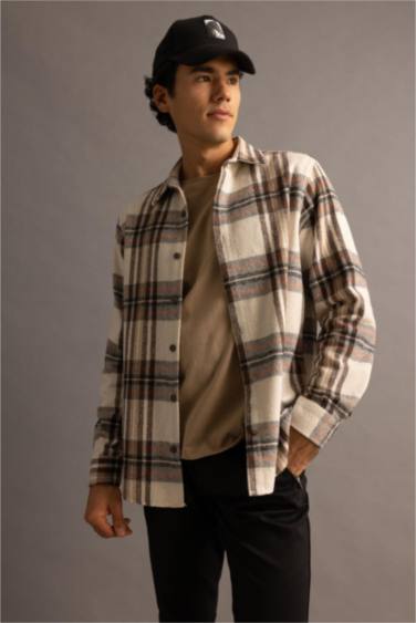 قميص بولو قصة عادية كم طويل