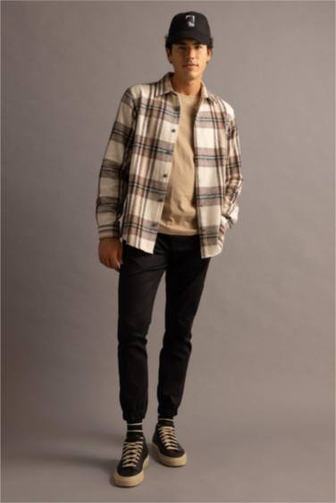 قميص بولو قصة عادية كم طويل