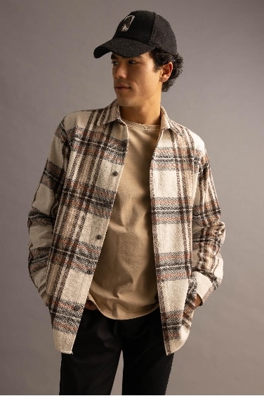 قميص بولو قصة عادية كم طويل