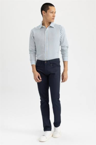 поло жаға мақта Ұзын жеңді көйлек