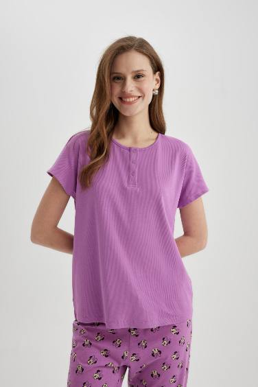 Fall in Love Regular Fit Crew Neck Casual Top