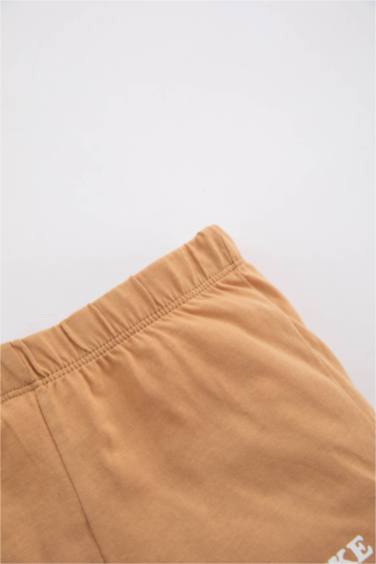 Baby Boy Regular Fit Slogan Printed Shorts