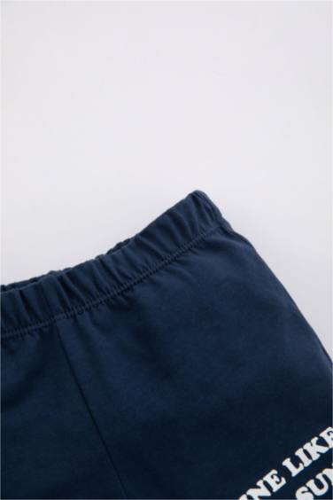 Baby Boy Slogan Printed Shorts