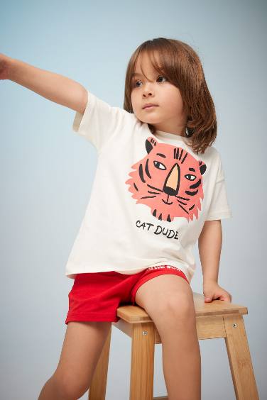 Baby Boy Animal Pattern Short Sleeve T-Shirt