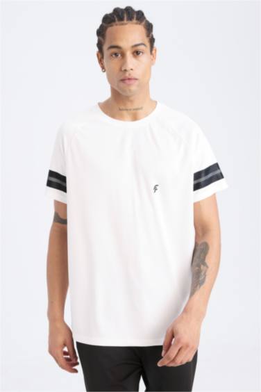 Спортивная футболка приталенного кроя с принтом, DeFactoFit