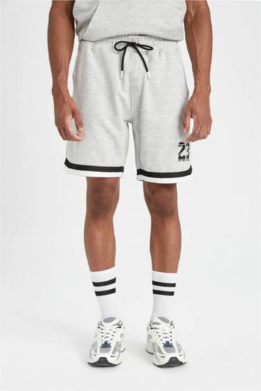 DeFactoFit Standard Fit Short Leg Printed Shorts