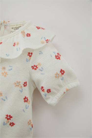 T-Shirt à Manches Courtes Fleur BéBé Fille