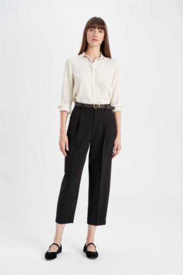 Regular Fit Basic Düz Uzun Kollu Gömlek