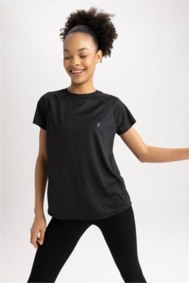 DeFactoFit Comfort Fit Crew Neck Sports T-Shirt