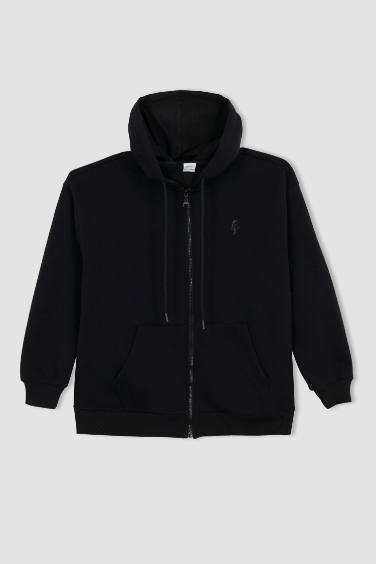 Defacto Fit Oversize Fit Hoodie Cardigan