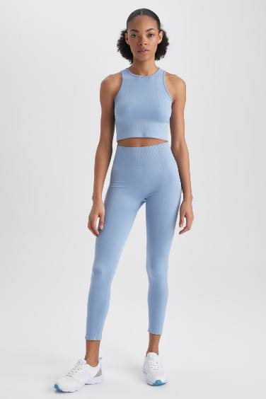 DeFactoFit Crew Neck Cotton Sports Tank Top