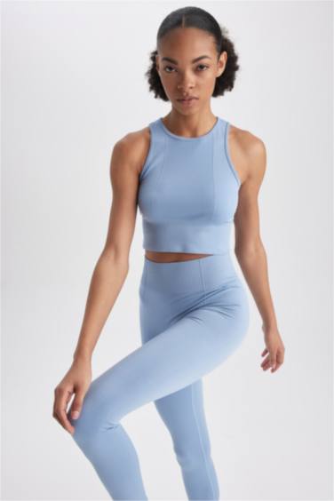 DeFactoFit Crew Neck Cotton Sports Tank Top