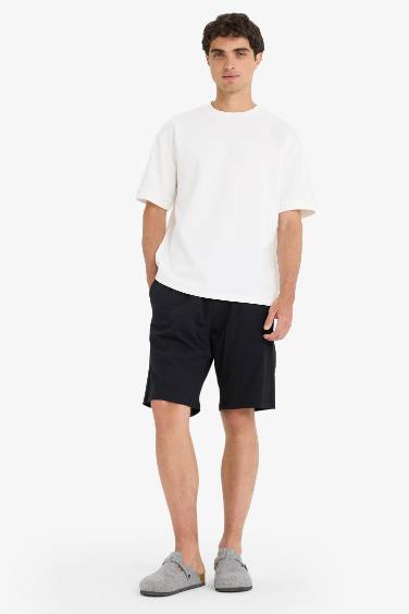 Regular Fit Basic Düz Cepli Şort Pijama Altı