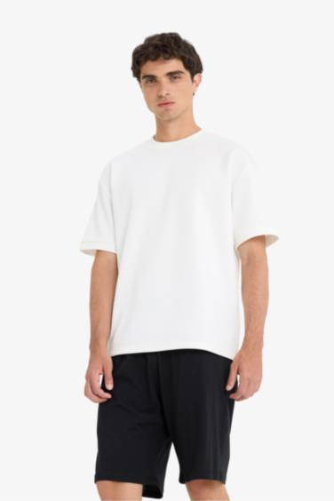 Regular Fit Basic Düz Cepli Şort Pijama Altı