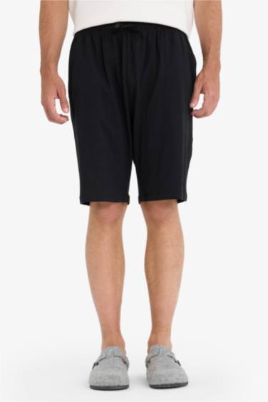 Regular Fit Basic Düz Cepli Şort Pijama Altı