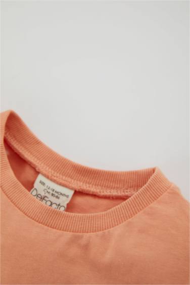 Baby Boy Regular Fit Animal Patterned Combed CottonT-Shirt