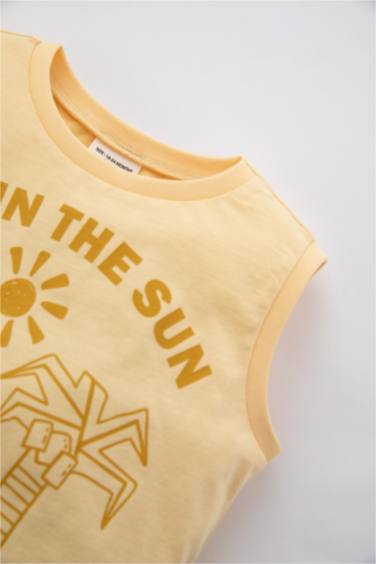 Baby Boy Palm Patterned Singlet