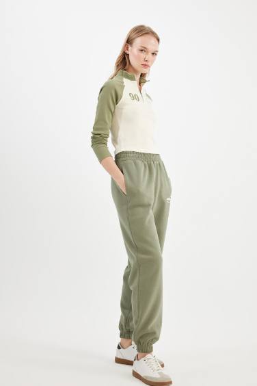 Printed Waist Leg Elasticated Pocketed Jogger Sweatpants