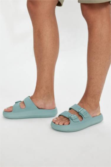 Man Thick Sole Double Banded Eva Slippers