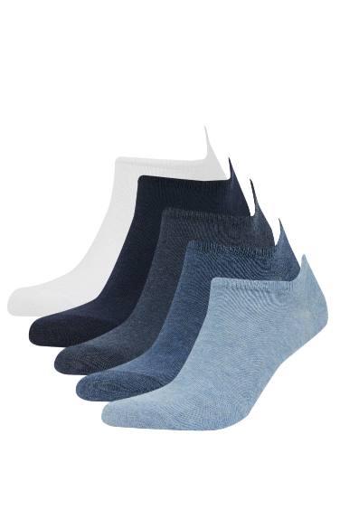 Man 5 Piece Cotton Sneaker Socks