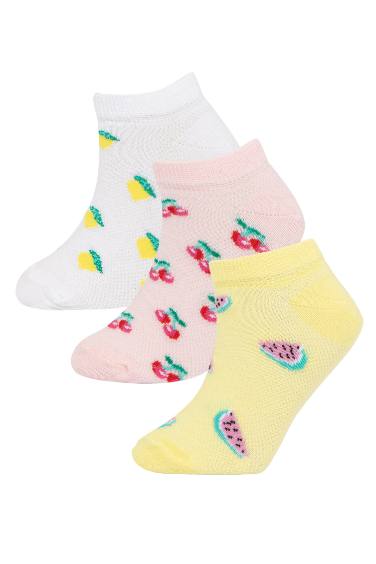 Girl 3-pack Cotton Booties Socks