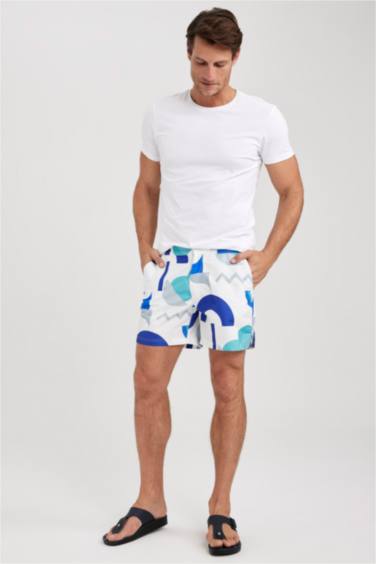 Printed Short Swim Shorts