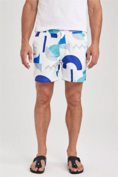 Printed Short Swim Shorts