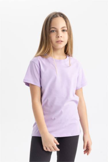 Girl Short Sleeve Basic T-Shirt