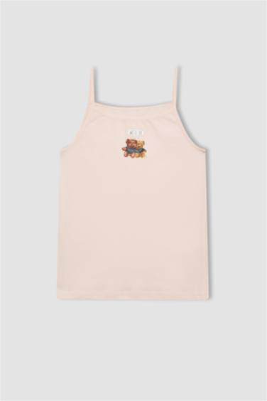 أندر شيرت بناتي قصة عادية سادة و منقوش - قطعتين