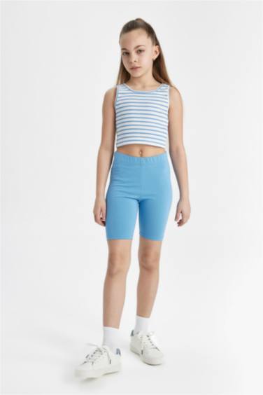 كروب توب مخطط بياخة مستديرة