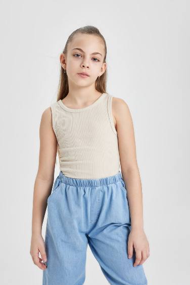 Girl Slim Fit Basic Camisole Tank Top