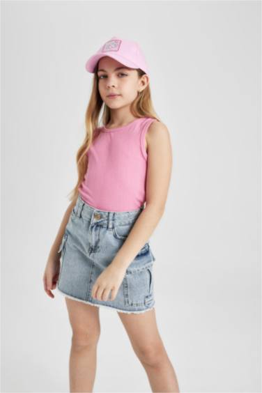 Girl Slim Fit Basic Camisole Tank Top