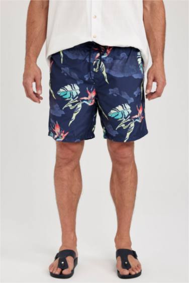 Regular Fit Printed Swim Shorts