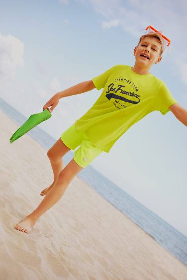 T-Shirt Imprimé à Manches Courtes Col Rond pour Garçon