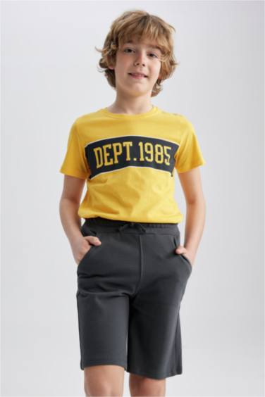 T-Shirt À Manches Courtes İmprimé Coupe Classique