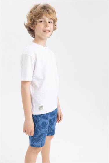 Garçon Col Ras Du Cou T-Shirt À Manches Courtes