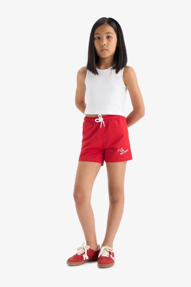 Girl Elastic Waist Printed 2 Piece Shorts