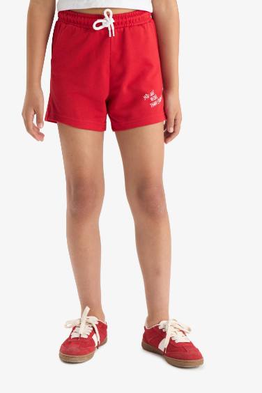 Girl Elastic Waist Printed 2 Piece Shorts