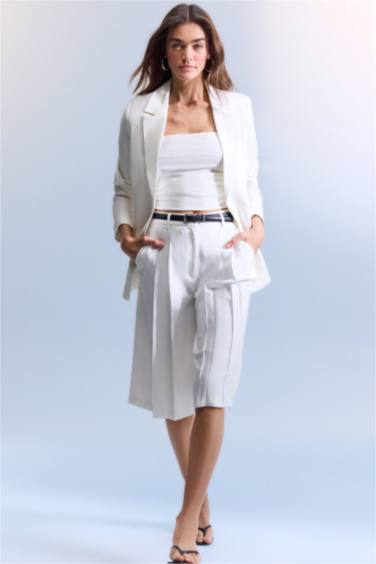 Oversıze Tencel Blazer Ceket